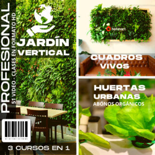 Jardín Vertical Profesional,Cuadros Vivos y Huertas Verticales
